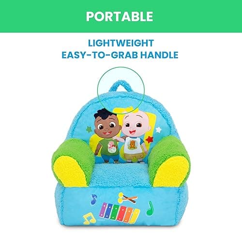 Delta Children - CoComelon Cozee Buddy Kids Chair, Blue thumbnail 8
