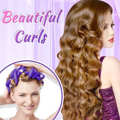 30Pcs Small Foam Hair Curlers, 9.45" Length x 0.47" Diameter, No-Heat Flexible Curling Rods for Short, Medium and Long Hair thumbnail 2
