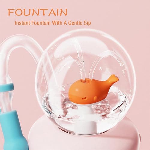 Como bebe Insulated Whale Fountain Sippy Cup, 24 oz 316 food-grade Stainless Leak-Proof Straw,Tumbler with Handle, Fits Car Cup Holders. 2 types lids for Kids, Teens & Adults V3.0 (Green dinosaur) thumbnail 4