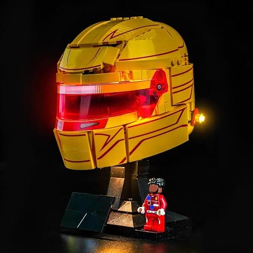 BRICKSHINING LED Lighting Compatible with LEGO 43022 Scuderia Ferrari HP Lewis Hamilton Helmet - JUST Lights,Light Kit Compatible with LEGO 43022,NOT Included The Model thumbnail 6