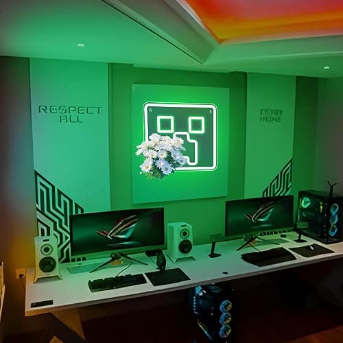 Game Neon Sign for Wall Decor Gaming LED Lights Gaming Signs for Boys Bedroom Neon Signs for Man Cave Gamer Room Decor for Party Birthday Gifts for Gamers Teen Boys Men Size 14.2 * 13.4 in(XD134) thumbnail 5