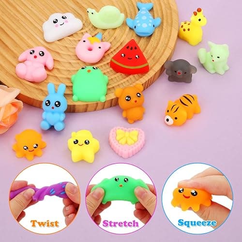 Mochi Squishy Toys, 27pcs Mini Kawaii Squishies Party Favors for Kids 4-8 8-12 Boys Girls Birthday Gifts Fidget Sensory Treasure Box Toys for Classroom Prizes Pinata Goodie Bags Xmas Stocking Stuffers thumbnail 3