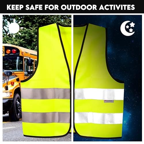 SIFE Kids Safety Vest for Children 3-12Y,w/3M Compatible Tech,6 Colors - Mesh & Knit thumbnail 3