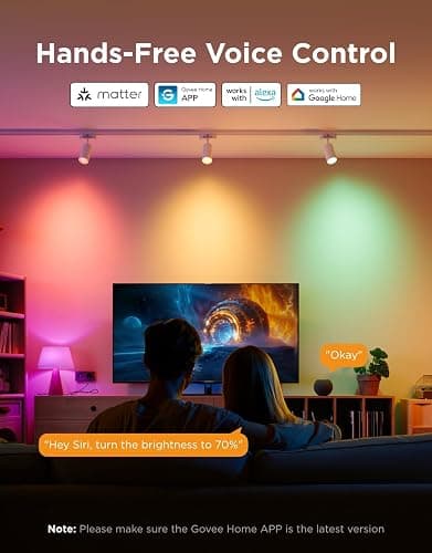 Govee E12 Led Bulb, Smart Light Bulbs Work with Matter, Alexa, Google Assistant, WiFi Candelabra Bulbs 40 Watt Equivalent, RGBWW Color Changing Light Bulb, 2.4Ghz Only, 450 LM, 4 Pack thumbnail 6