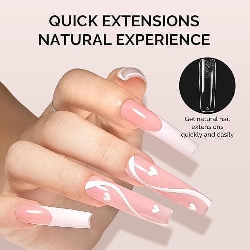 MelodySusie Long Square Nail Tips - 300Pcs Clear Acrylic, Half Matte Full Cover Press on Nails for DIY Extension & Salon Use, 15 Sizes Pre-Shaped for Long-Lasting Manicure thumbnail 2