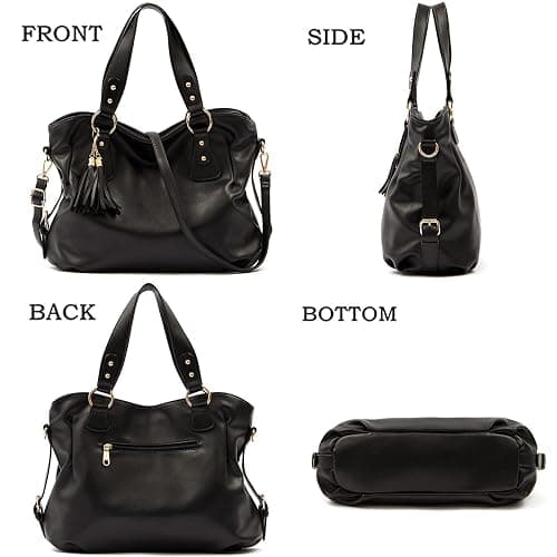Qiyuer Purses And Wallets Set For Women Tote Handbags Large Hobo Bag Purse With Wallet 3PCS thumbnail 6