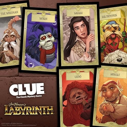 CLUE: Labyrinth | Solve The Mystery - Who Does Jareth Control, Where is Toby, and What Object is Used | Collectible Clue Game Based on Jim Henson’s Labyrinth | Officially-Licensed Game thumbnail 5