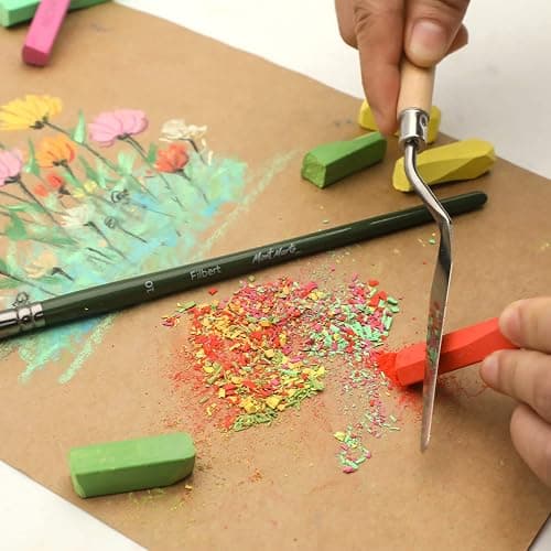 Mont Marte Soft Pastels Signature 72pc, Set of 72 Assorted Colored Pastel Sticks, Vibrant and Blendable, Ideal for Art, Craft, Drawing, Sketching thumbnail 7