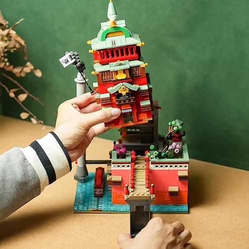 Flowers Japanese Castle House Building Kit Compatible with Lego Sets for adutls,Creator Architecture Building Model Set for Girls 8-14 Years Up Movie Lover 1826 pcs thumbnail 3