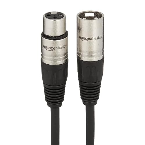 Amazon Basics XLR Microphone Cable for Speaker or PA System, All Copper Conductors, 6MM PVC Jacket, 25 Foot, Black thumbnail 3