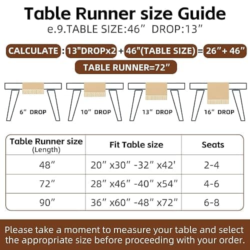 Keketo Boho Table Runner White for Home Décor 12x72 Inches Farmhouse Macrame Burlap Jute Rustic Dining Kitchen Centerpiece Bohemian Decor French Country Bridal Shower Decorations thumbnail 7