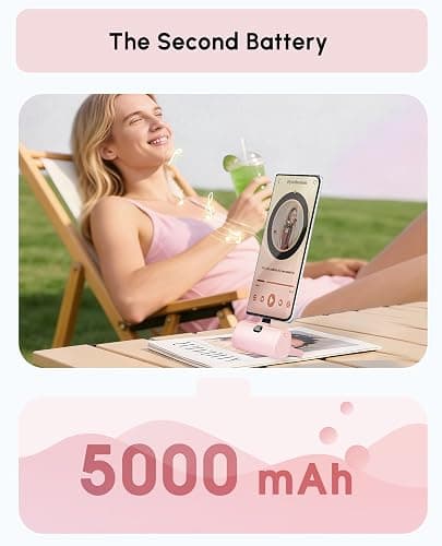 pink portable charger thumbnail 3