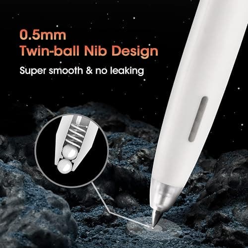 WRITECH Gel Pens Fine Point: 0.5mm No Smear & Smudge Black Ink Pen Click for Journaling Sketching Drawing Notetaking Retractable Extra Finepoint Smooth Writing Silent Pen Set Non Bleed 8ct Up-Gel thumbnail 6