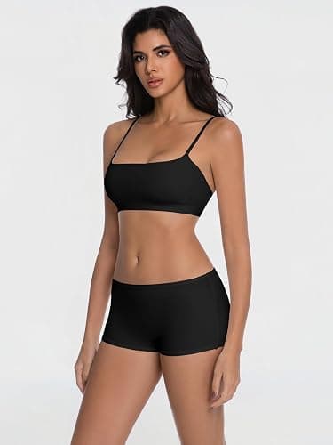 Abonlen Lounge Sets for Women 2 Piece Pajamas Camisole Tops With Shorts Sleepwear Tank Tops thumbnail 2