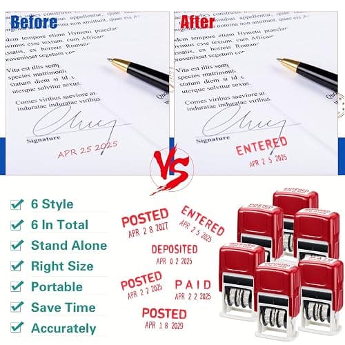 Self-Inking Dated Stamps  thumbnail 5