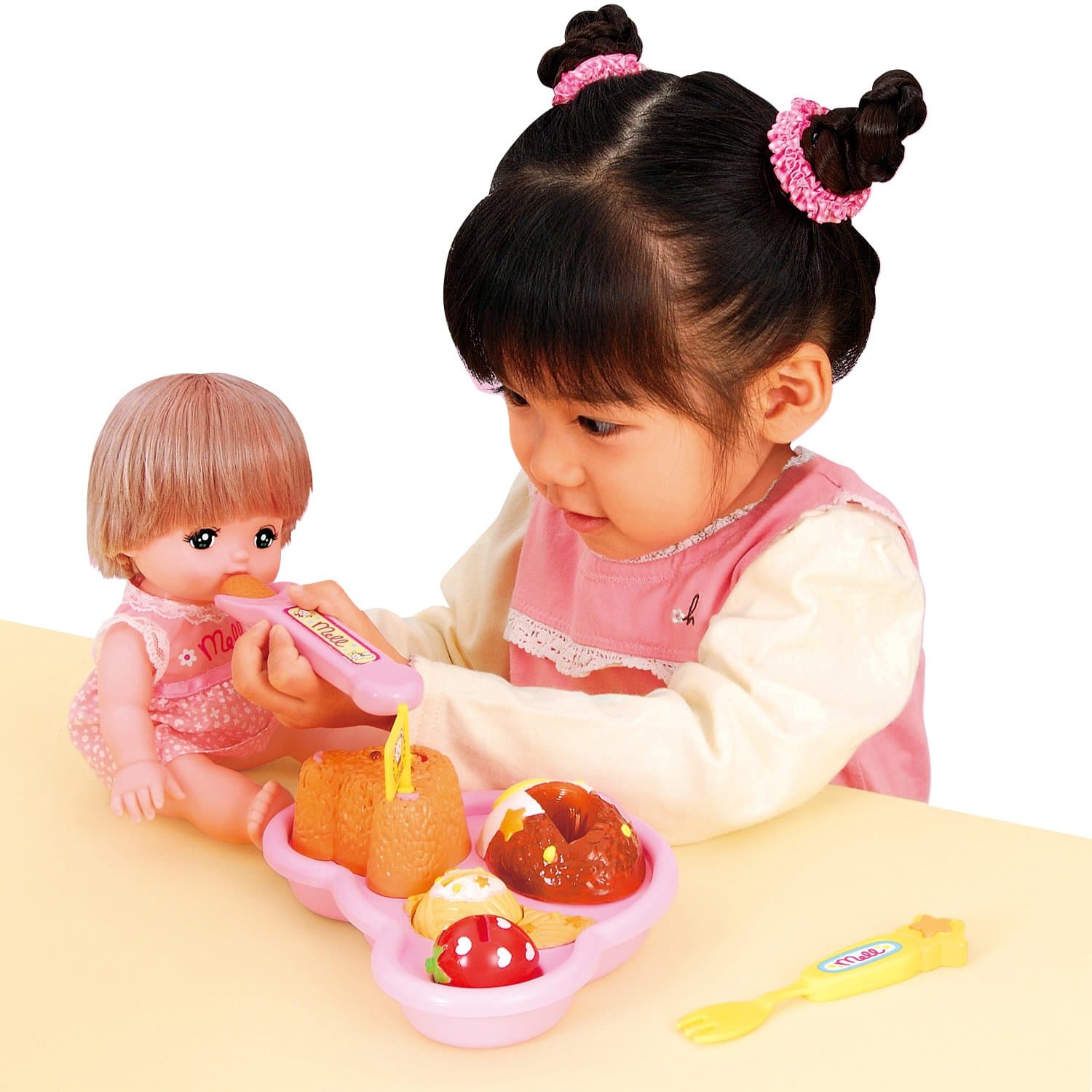 Mell-chan Care Accessory, Bear Baby Chair 1851582 Pink & Mell-chan Care Accessory Mell-chan Kids' Plate (Set Purchase) thumbnail 6