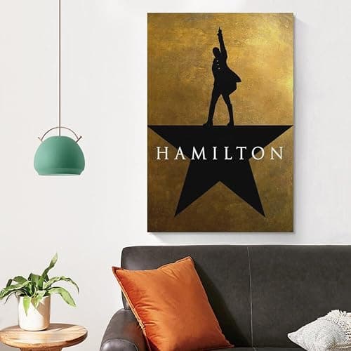 Hamilton Musical Poster,Vintage Music Posters Canvas Art Poster And Wall Art Picture Print Modern Family Bedroom Decor Posters 24x36inch(60x90cm) - 24x36inch(60x90cm) - Unframe-style thumbnail 4