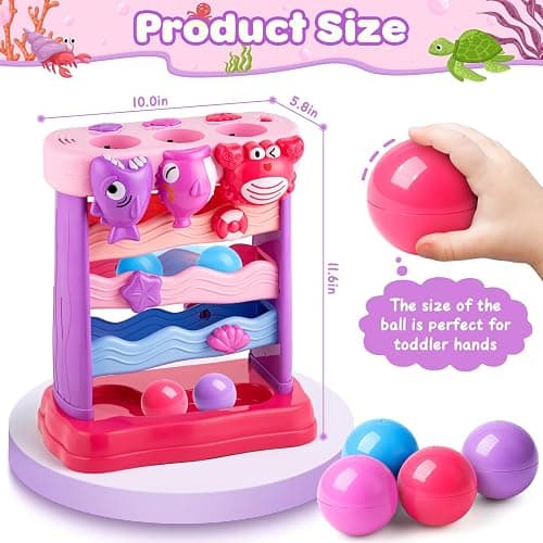 V-Opitos Musical Toy for 1, 2 Years Old Boys & Girls, Feeding Interactive Toys with Ball, Montessori Education Toys, Perfect Toddler Christmas Birthday Gifts thumbnail 2