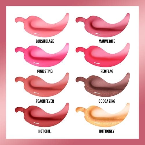 MAYBELLINE Lifter Gloss Lifter Plump, Plumping Lip Gloss with Chili Pepper and 5% Maxi-Lip, Peach Fever, Peachy Nude Cream, 1 Count thumbnail 6