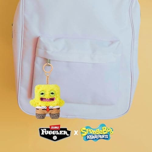 Fuggler Spongebob 5-inch Licensed Keyring Assortment 5 Pack by ZURU – Funny Ugly Monster Stuffed Animal with Human-Like Teeth, Collectible Bag Charm for Kids, Tweens, Teens, Adults thumbnail 4