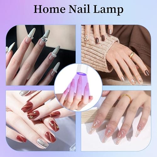Mini UV Lamps for Gel Nails with LED Screen 3W Nail Lamp Handheld 180mAh USB Rechargeable Quick Drying 20s 60s Timer Portable Valentine Mothering Sunday Gift for Women Nail Stickers DIY Home Travel thumbnail 6