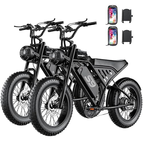 ASKGO Electric Bike for Adults, 2500W Peak Electric Dirt Bike, 28MPH 65Miles E Bike with 48V 20AH Removable Battery, 16"/20" Fat Tire All-Terrain Ebike with NFC Unlock - Image 1