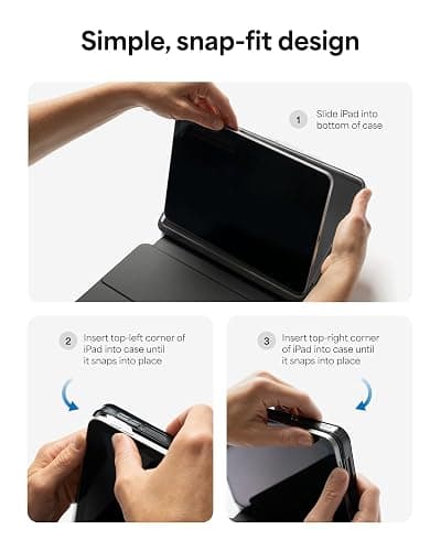 ZAGG Pro Keys 2 iPad Pro 11" (M5)/ (M4) Keyboard Case - Wireless Keyboard & Detachable Folio Case, Laptop-Style Keys, Multi-Pairing Bluetooth, 6.6 ft Drop Protection, NOT COMPATIBLE w iPad Pro Gen 1-4 thumbnail 3