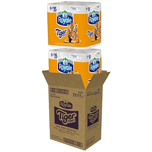 Royale Tiger Strong Paper Towel, 12 Equal 30 Rolls, 123 Sheets per Roll thumbnail 6