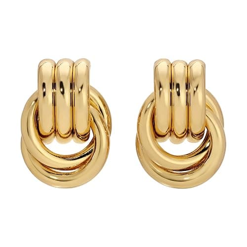 Baby Knot Earrings – Modern Twisted Knot Design – Bold Everyday Jewelry by Heaven Mayhem - Image 1
