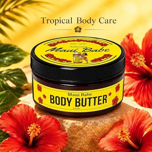 Maui Babe Body Butter – Intensive All-Over Body Moisturizer with Cocoa Butter & Coconut Oil, 8 oz thumbnail 8