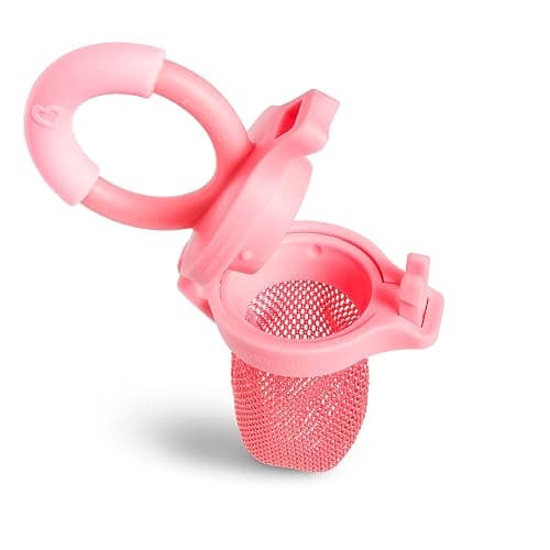 Munchkin Baby Feeder for Fresh Food and Fruit, 2 Pack, Coral/Purple thumbnail 3