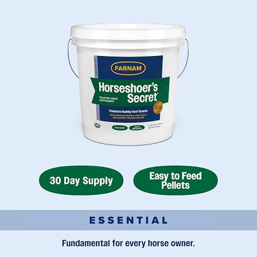Farnam Horseshoer's Secret Pelleted Hoof Supplement for horses promotes healthy hoof growth, 11lb., 30 day supply thumbnail 9