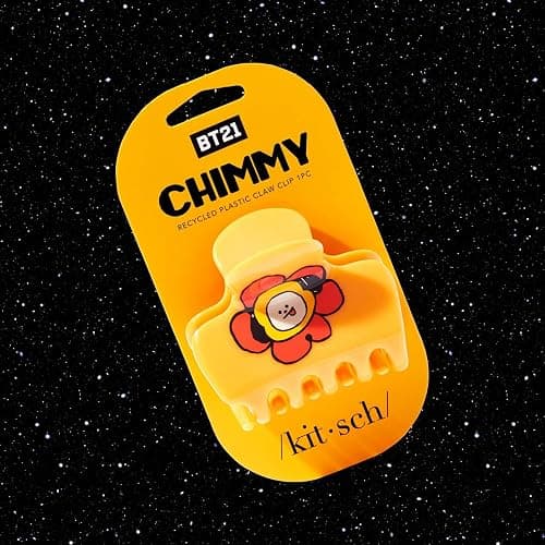 Kitsch BT21 Recycled Plastic Puffy Medium Hair Clips for Women, Medium Claw Clip for Thin & Thick Hair | Ideal Gifts for Women - CHIMMY, 1pc thumbnail 3