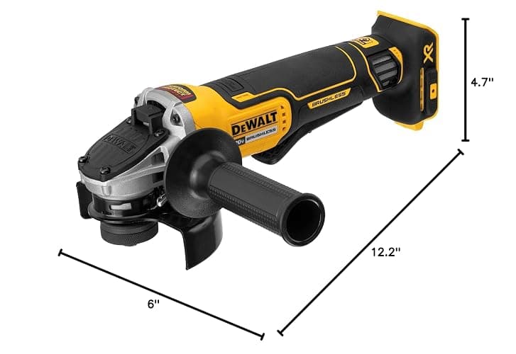 DEWALT 20V MAX* Angle Grinder Tool Cordless Brushless, 4 1/2 Inch, with Paddle Switch and Kickback Brake, Tool Only (DCG413B) thumbnail 2