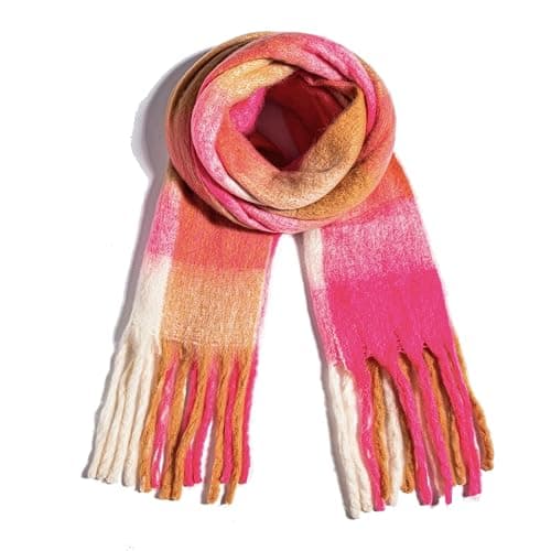 TUSHUSTY Winter Women Chunky Scarf Warm Blanket Big Thick Large Oversized Wrap Colorful Long Solid Scarves - Image 1