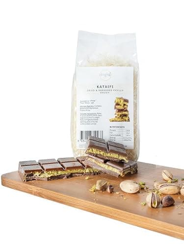 CHAYLAK Kataifi Shredded Fillo Dough, Dried & Shredded Phyllo Dough for Dubai Chocolate Bar Pistachio, Kadayif, Kataifi, Knafeh (3.5 oz) thumbnail 4