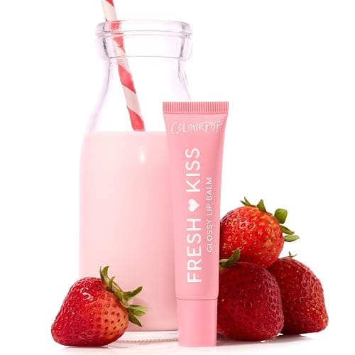 ColourPop Fresh Kiss Glossy Lip Balm - Hydrating Lip Care Enriched with Peptides, Hyaluronic Acid, Shea Butter & Vitamin E for an Ultra-Cushiony Formula - Strawberry Milk (0.49 oz) thumbnail 8