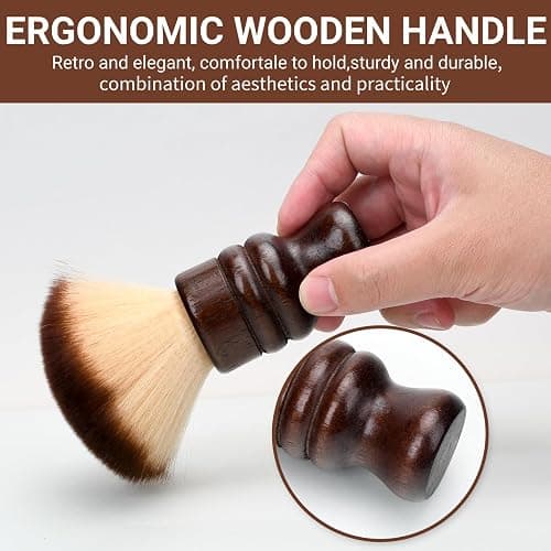 2-in-1 Vinyl Record Cleaning Kit with Stylus Brush - Anti Static Soft Record Cleaning Kit for Albums Record Players - Retro Wooden Handle Record Brush - High Density Microfiber Bristles Vinyl Brush thumbnail 5