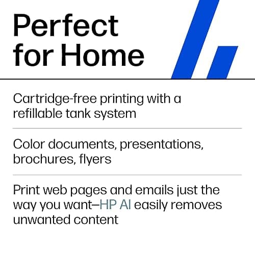 HP Smart Tank 5101 Wireless All-in-One Refillable Printer, Scanner, Copier with 2 years of Ink included, Wireless printer-for-home use an EcoTank Alternative (1F3Y0A) thumbnail 6