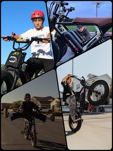 MACFOX Upgrade X2 Electric Bike for Adults, 1000W EBike with Hydraulic Brakes, 48V 20Ah Removable Battery 45 Mile Range, Hydraulic Brake E Bikesr, 20" Fat Tire Electric Bike (UL2849 & Class-3) thumbnail 5