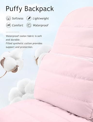 Uselike Travel Backpack for Women, 15.6 Inch Laptop Backpack, Quilted College Bookbag, Cute Work Backpacks, Water Resistant thumbnail 6