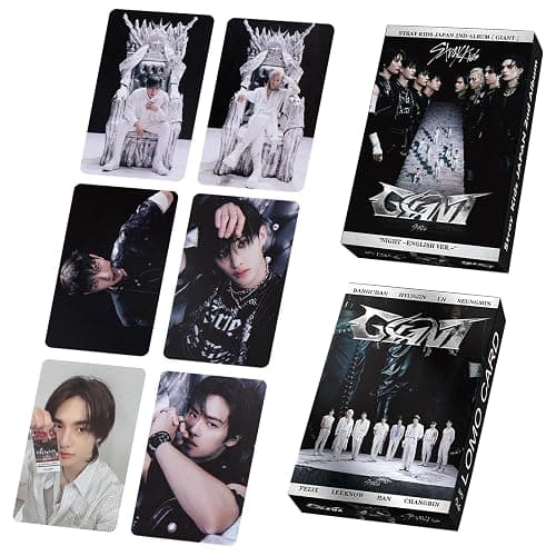 55 PCS Stray Kids Giant Album Photocards, Perfect KPOP Album SKZ Photocards, Straykids Album Photocards, Stray Kids Merch Lomo Cards Set, SKZ Merch Lomo Cards, Gift for Boys and Girls thumbnail 7