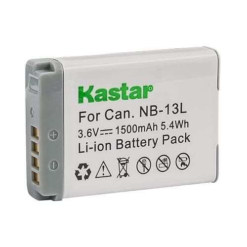 Kastar [Fully Decoded] Battery (4-Pack) for Canon NB-13L NB13L CB-2LH and Canon PowerShot G5 X, G7 X, G7 X Mark II, G9 X, G9 X Mark II, PowerShot SX620 HS, SX720 HS, SX730 HS, G1 X Mark III Camera thumbnail 2