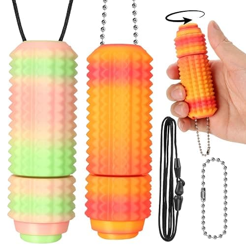 2PCS Little Ouchies Fidget, Pocket Mini Fidget Toy for Adults, Pain Stim Fidget, 3D Printed Stim Sensory Keychain Toys for Adults, Gifts for Adult with Autism ADHD Anxiety Stress Relief - Image 1