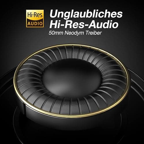 OneOdio Over Ear Kopfhörer mit Kabel, HiFi Studiokopfhörer mit Hi-Res, 50mm Treiber, Share-Port, Große Ohrmuscheln, 6,35 & 3,5mm Klinke, Geschlossene DJ Headphones für Podcast, Handy, PC (Pro 50) thumbnail 2