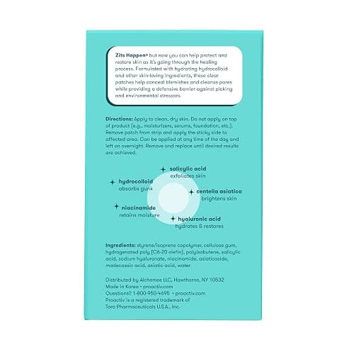 Proactiv Zits Happen® Hydrocolloid Acne Patches, Pimple Patches for Face and Back Acne with Pore Cleansing Salicylic Acid, 90 Count thumbnail 3