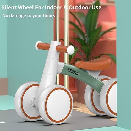 SEREED Baby Balance Bike for 1 Year Old Boys Girls 12-24 Month Toddler Balance Bike, 4 Wheels Toddler First Bike, First Birthday Gifts thumbnail 5