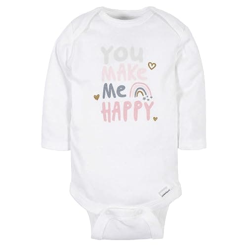 Gerber Baby Girls' 6-Pack Long-Sleeve Onesies Bodysuits - Bear Pink - 3-6 Months thumbnail 2