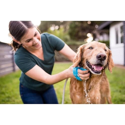 Aquapaw Dog Bath Brush Pro & Dog Shower Attachment - Large Silicone Rubber - Sprayer & Scrubber in One with 8ft Hose Attachment & Shower Wand for Bathing - Pet Bath Supplies thumbnail 6