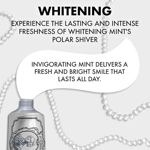 Marvis Whitening Toothpaste, Mint, 85ml, Promotes the Natural Whitening of the Teeth, Plaque Removal Toothpaste, Long-Lasting Freshness thumbnail 2